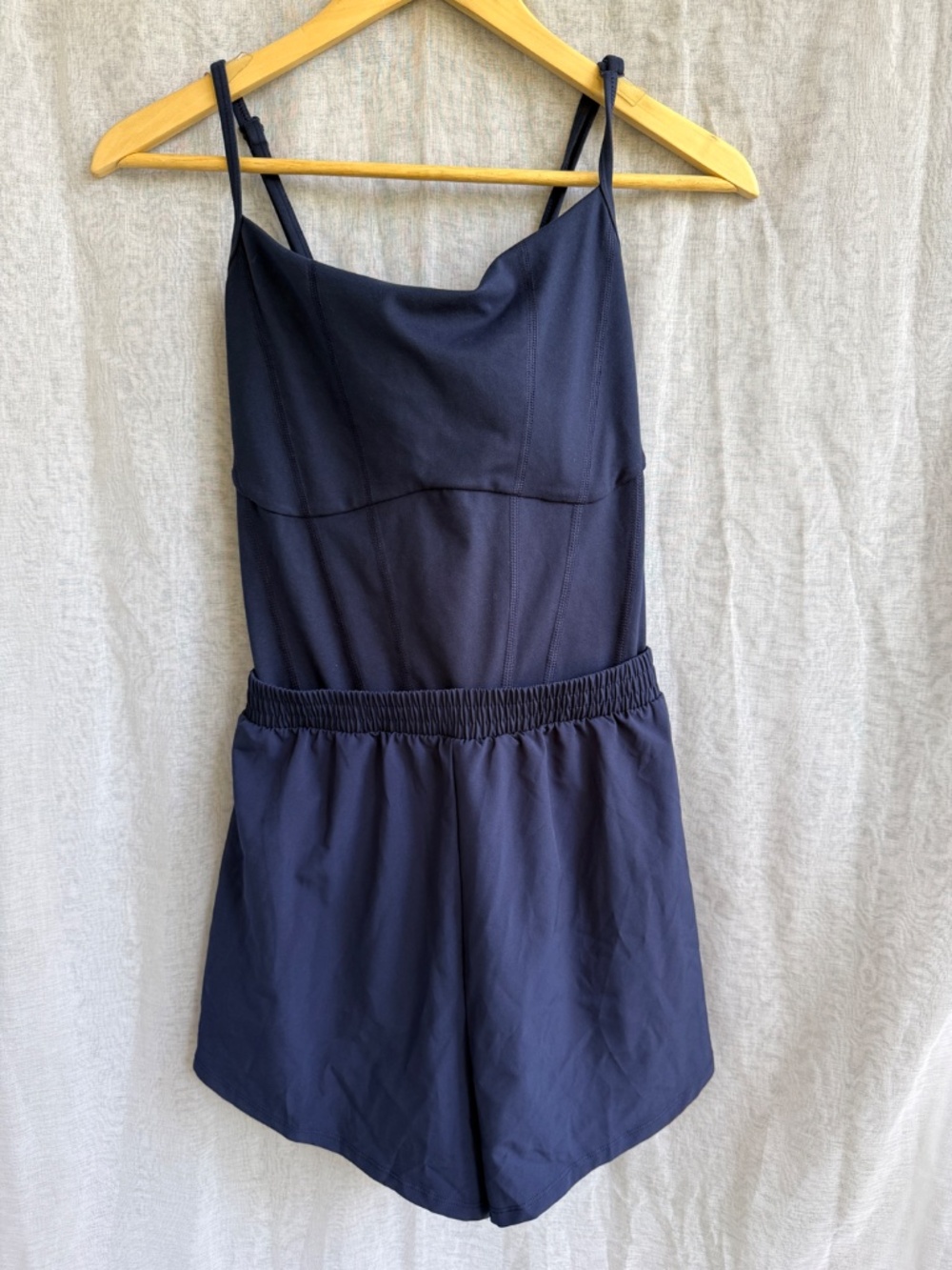 Victoria’s Secret PINK Runsie Romper | XL | Navy | NWT | Athleisure Activewear - Picture 3 of 9
